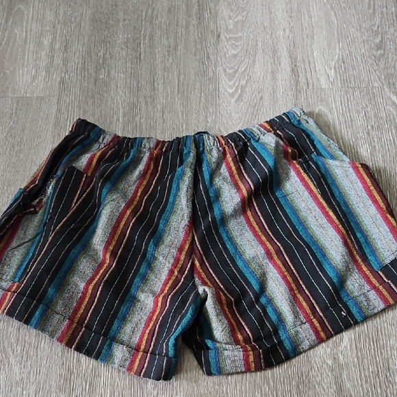 Striped Multicolor Women's Shorts - Picture 4 of 5